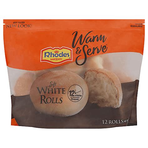 Rhodes Bake N Serv Warm And Serve Soft White Rolls 12 Ea Casey S Foods