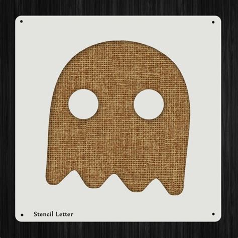 Items Similar To Pac Man Ghost Style 402 Diy Plastic Stencil Acrylic