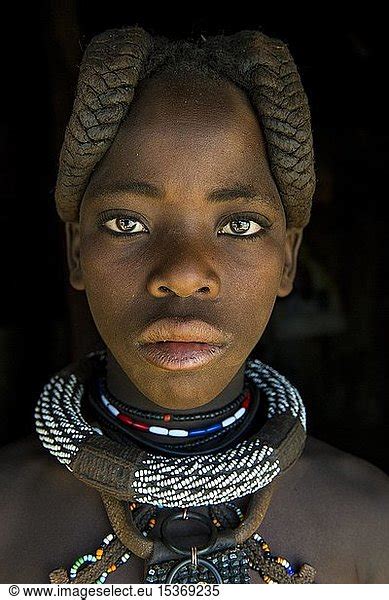 Pretty Himba Girl Pretty Himba Girl Portrait Kaokoland Namibia