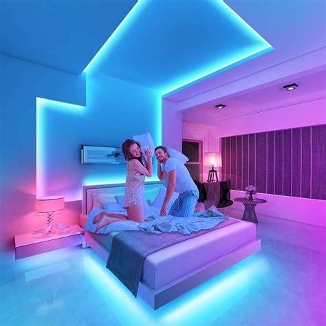 16ft Multicolor Led Strip Lights With Remote Perfect For Gaming