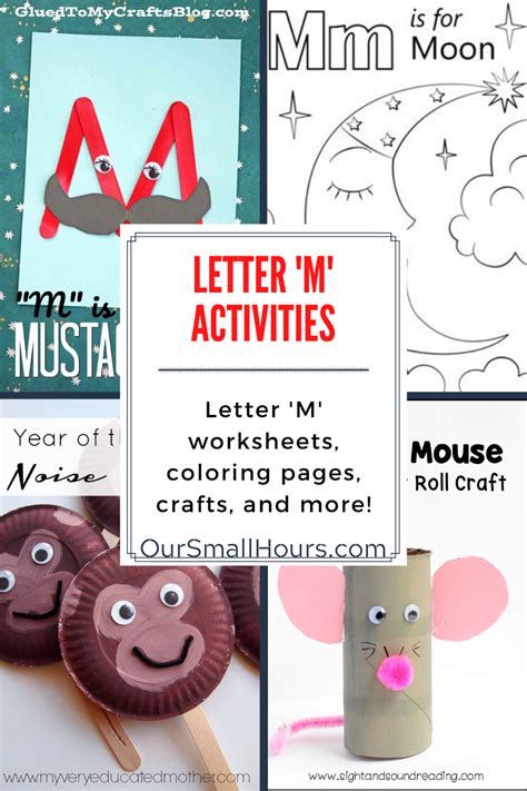 Letter M Activities Worksheets Coloring Pages And Crafts Letter M