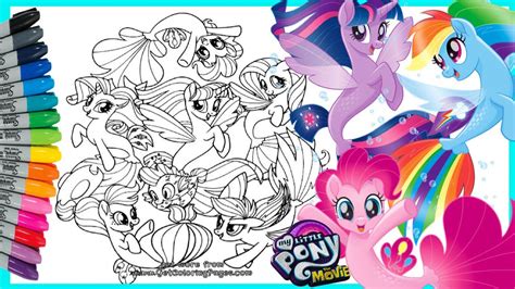 Gambar mewarnai kuda poni terbaru. My Little Pony The Seapony Coloring Mewarnai Kuda Poni ...