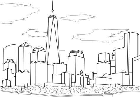 New York City Coloring Pages Coloring Pages