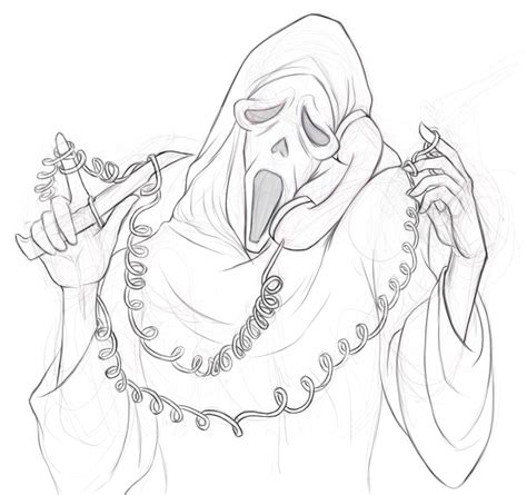 Ghostface Scary Drawings Horror Drawing Scream Art