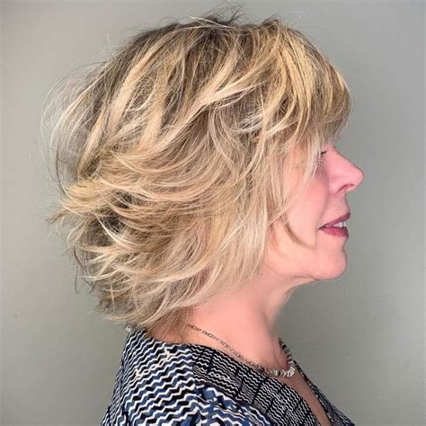 Over 50 Shorter Feathered Blonde Hairstyle Modern Hairstyles Modern