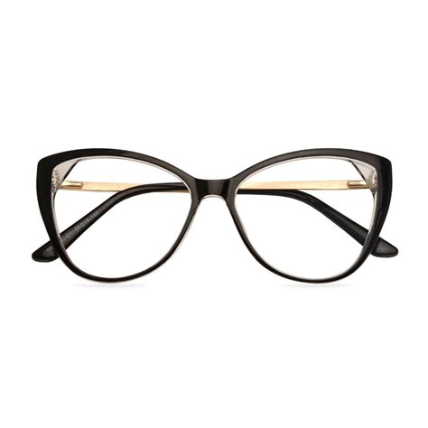 Tr7567 Black Eyeglasses Frames Leoptique