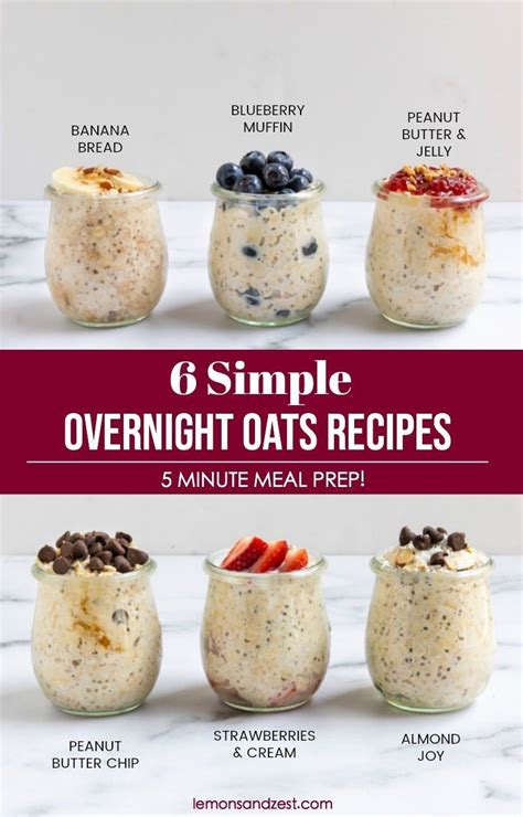So you start with 1/4 cup rolled oats, and then half a cup of water. Easy Overnight Oats Low Cal - Our favorite easy overnight ...