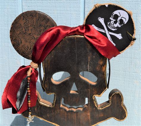 pirates of the caribbean mickey ears accessories hair etsy minnie ears diy mickey ears