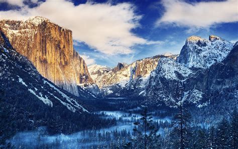 Download 3840x2400 Winter Yosemite Valley Nation Park Nature 4k