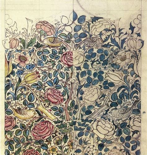 William Morris Rose 1883 William Morris Designs William Morris
