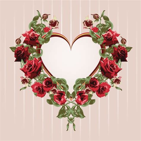 Banco De Imágenes Gratis Corazón Con Rosas Rojas Para El Día Del Amor