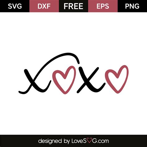 xoxo | Lovesvg.com