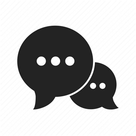 Bubbles Chat Conversation Message Talk Icon