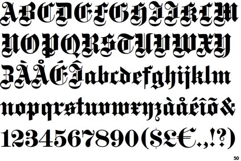 Ef Gotisch Bold German Font English Fonts Old English Font