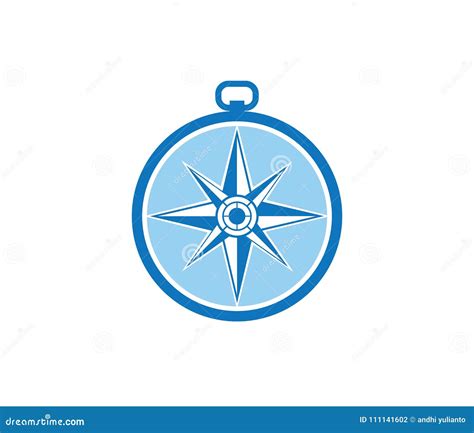 Compass Wind Rose Travel Adventure Direction Navigation Logo Design