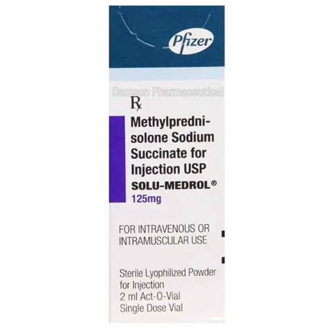 Solu Medrol Mg Methylprednisolone Sodium Succinate Injection At Rs Piece API