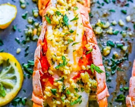 Easy 10 Minute Garlic Butter Broiled Lobster Tails Recipe
