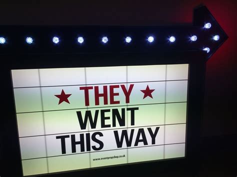 Cinema Sign Prop Personalised Light Up Sign For Parties And Events
