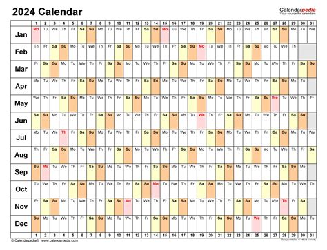 2024 Weekly Calendar Excel Free Rosie Claretta