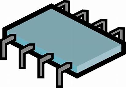 Chip Chips Clipart Clip Vector Electronics Memory