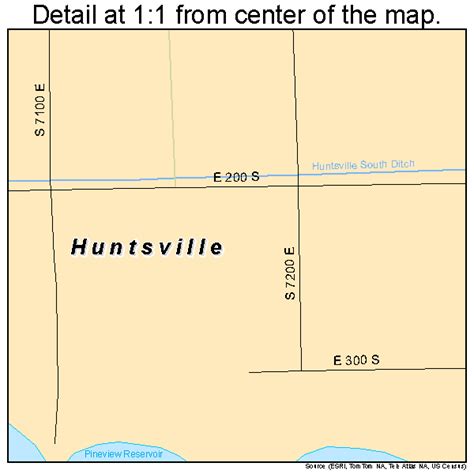 Huntsville Utah Street Map 4937060