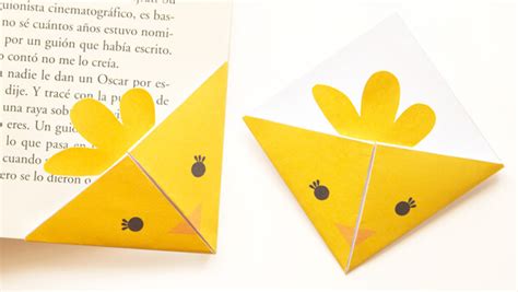Chick Corner Bookmarks Easter Origami For Kids The Printables Fairy