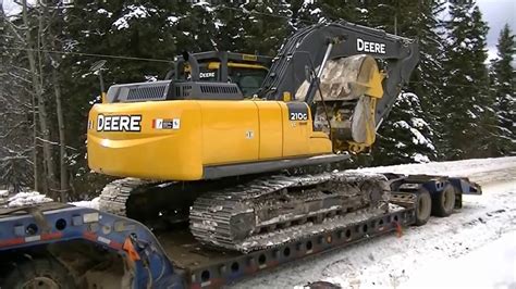john deere  excavator move youtube