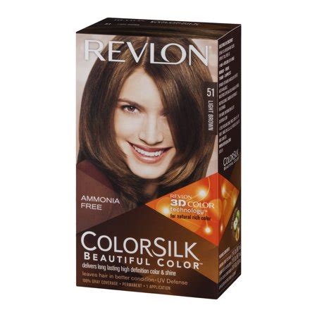 I have a light olive skin that doesn't really look great with reddish browns, so i've always tried to go for a more natural, ashy color. Revlon ColorSilk Beautiful Color 51 Light Brown, 1.0 CT ...