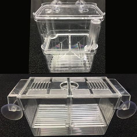 Transparent Fish Tank Aquarium Incubator Fish Breeding Hatching Boxes Multifunctional Acrylic