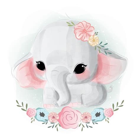 Cute Baby Elephant Svg Free SVG Bundles