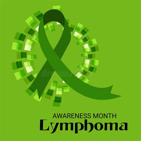 Lymphoma Awareness Month Stock Illustration Illustration Of