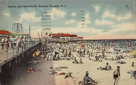 Beach And Boardwalk Seaside Heights Nj