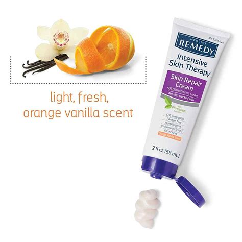 Medline Remedy Intensive Skin Therapy Skin Repair Cream Orange Vanilla