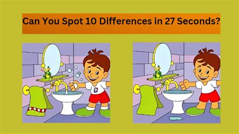 Spot The Difference Can You Spot 10 Differences Within 27 Seconds