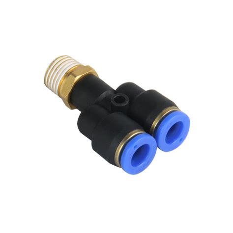 Px Y Shape Tee Union Male Threaded To Tube Bspt Thread Brass Air