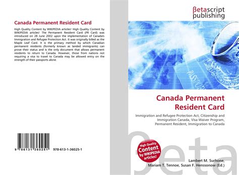 Check spelling or type a new query. Canada Permanent Resident Card, 978-613-1-36025-1, 6131360251 ,9786131360251