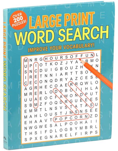 Large Print Word Search Book By Editors Of Thunder Bay Press
