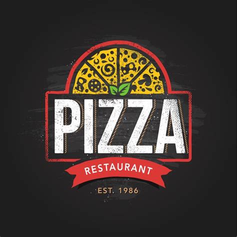 Pizza Logo Vintage Styles Vector 06 Pizza Logo Restaurant Logo
