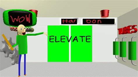 Baldi Has 4 Floors Inside The Elevator Baldis Fun New School Plus