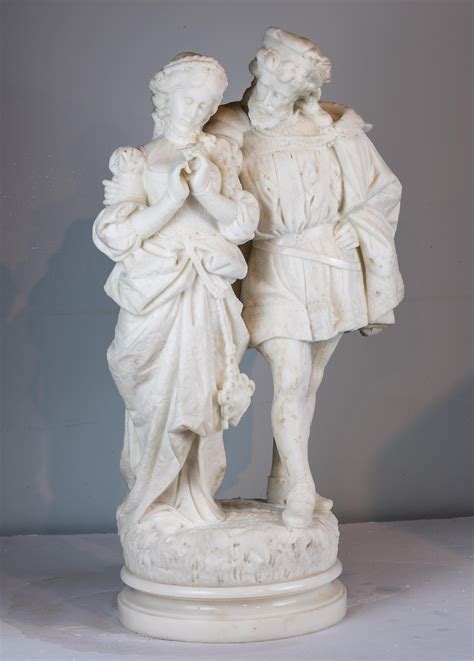 White Marble Sculpture Statue Of Two Lovers For Sale At 1stdibs Two