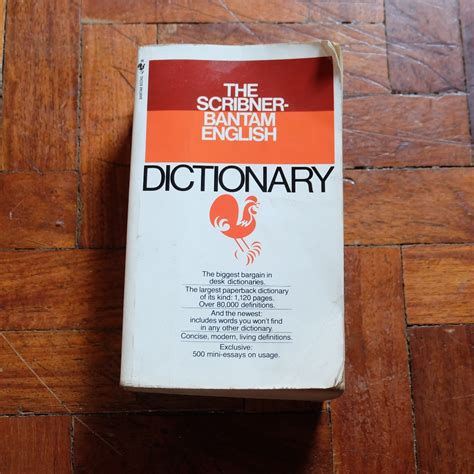 The Scribner Bantam English Dictionary Free Shipping Win Mm Hobbies
