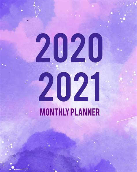 Free fire redeem codes for january 2021. 2020-2021 Monthly Planner : Purple Cover 2 Year Monthly ...