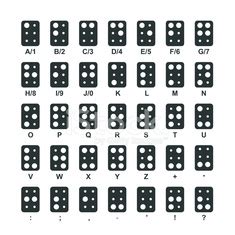 Braille Alphabet Silhouette Icons Stock Vector Royalty Free FreeImages