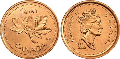 1 Cent 1 Cent 2002 Non MagnÉtique Bu PiÈces Du Canada 2002