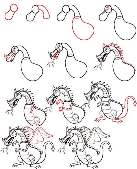 Signup for free weekly drawing tutorials. learn to draw a dragon | Art projects | Pinterest
