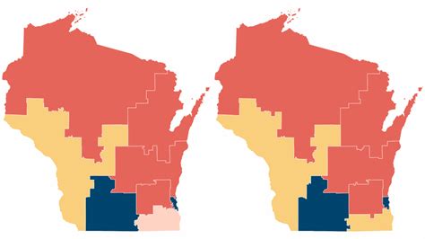 Wisconsin Redistricting 2022 Congressional Maps By District