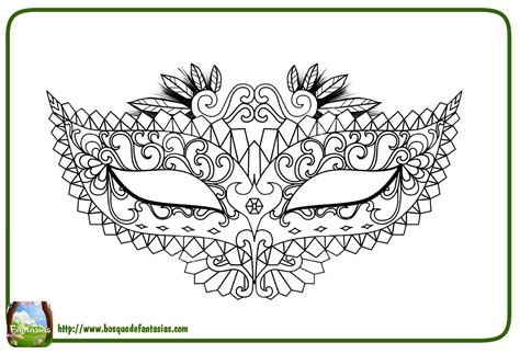 Dibujos De Carnaval ® Máscaras Antifaces Y Disfraces Para Colorear
