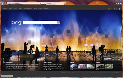 New Bing Homepage Released Includes Larger Photo Video Back Page