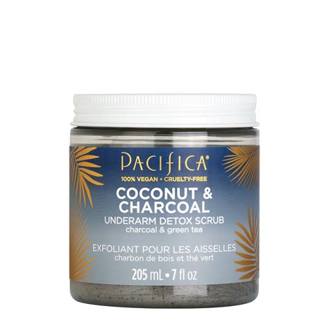 Coconut And Charcoal Underarm Detox Scrub Pacifica