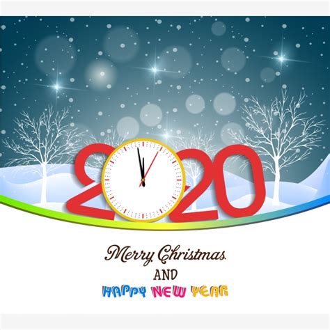 عيد ميلاد سعيد وسنة جديدة سعيدة 2020 الخلفية 2020 صينى نبذة مختصرة